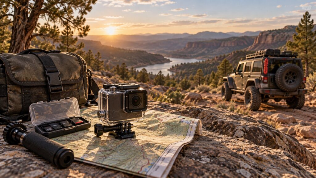 Generic portable storage and camera cards at camp